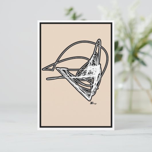 ELJAYEFF Design Minamalist Danke Note Card (Stehend Vorderseite)