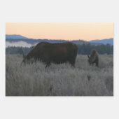 Elk at Grand Teton National Park Fotografy Geschenkpapier Set (Vorderseite 3)