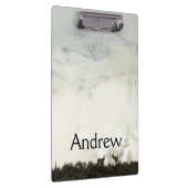 Elk at Grand Teton National Park Fotografy Klemmbrett (Rechts)