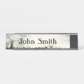 Elk at Grand Teton National Park Fotografy Schreibtischnamensplakette (Vorderseite )