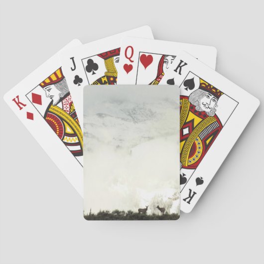 Elk at Grand Teton National Park Fotografy Spielkarten (Rückseite)