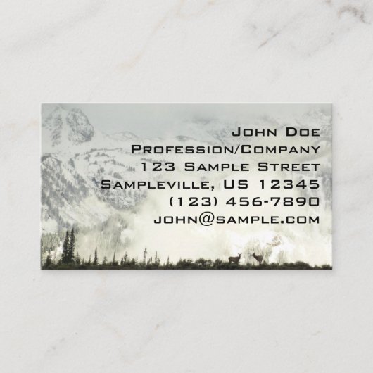 Elk at Grand Teton National Park Fotografy Visitenkarte (Vorderseite)