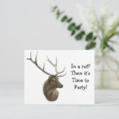 Elk-Buck-Einladung Einladung (Stehend Vorderseite)