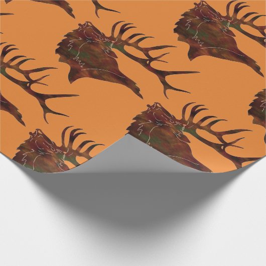 "Elk Bugle" Geschenkpapier (Ecke)