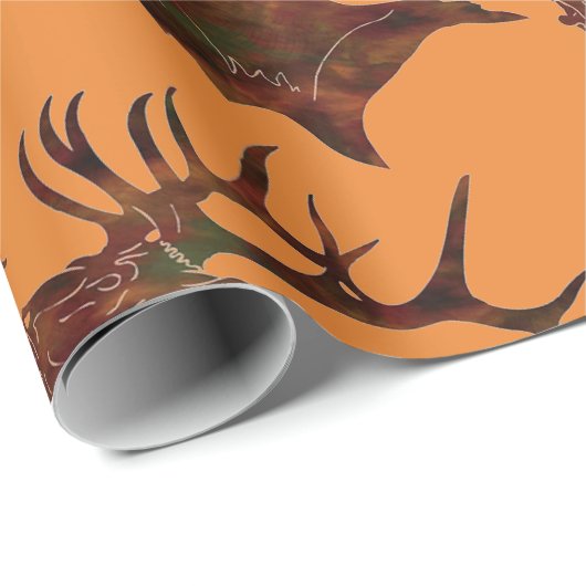 "Elk Bugle" Geschenkpapier (Rolleneckpunkt)