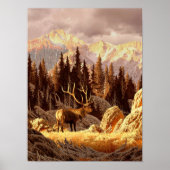 Elk Bull Poster (Vorne)