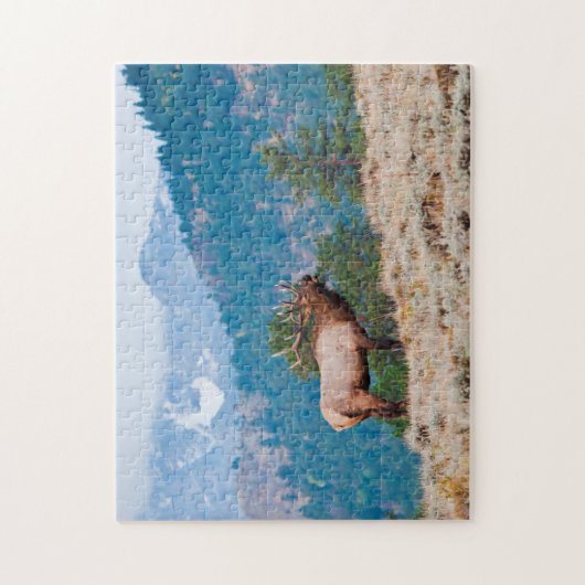 Elk (Cervus elephus) Puzzle (Vertikal)