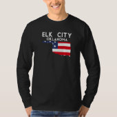 Elk City USA State America Travel Oklahoman T-Shirt (Vorderseite)