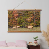 Elk Custom 26"x36" Vertikal (Portrait), ein Panel Wandteppich Mit Holzrahmen (Schlafzimmer)