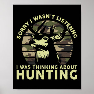 Elk Deer Hunter Funny Deer Junting T-Shirt Gaben V Poster