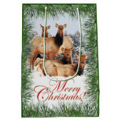 Elk Frohe Weihnachtsgrüße Mittlere Geschenktüte (Rückseite)