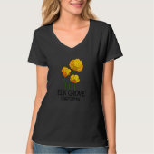 Elk Grove California CA Poppy Flower State City Vi T-Shirt (Vorderseite)