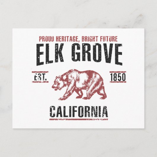 Elk Grove Postkarte (Vorderseite)