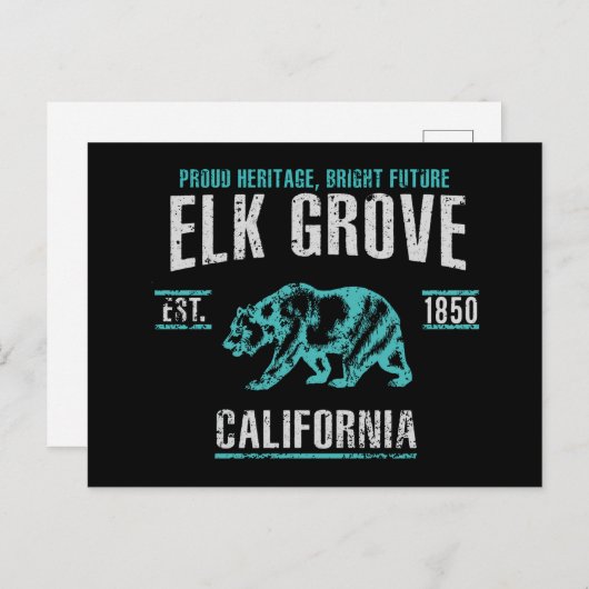 Elk Grove Postkarte (Vorne/Hinten)