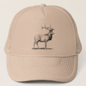 Elk Hat Truckerkappe (Vorderseite)
