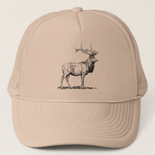 Elk Hat Truckerkappe (Vorderseite)