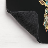 Elk Head _ Face Artistic Illustration Graphic  Mousepad (Ecke)