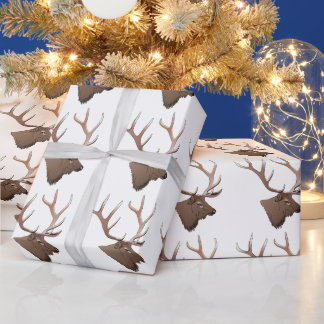 Elk Head Geschenkpapier