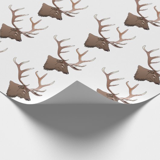Elk Head Geschenkpapier (Ecke)