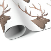 Elk Head Geschenkpapier (Rolleneckpunkt)