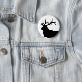 Elk Head Silhouette Button (Beispiel)