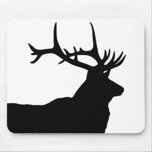 Elk Head Silhouette Mousepad