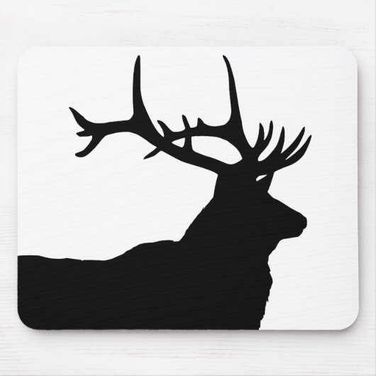 Elk Head Silhouette Mousepad (Vorne)