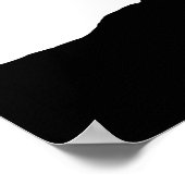 Elk Head Silhouette Poster (Ecke)