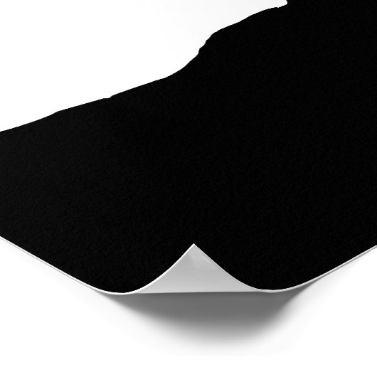 Elk Head Silhouette Poster (Ecke)