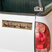 Elk Herd Background Autoaufkleber (Auf Lkw)