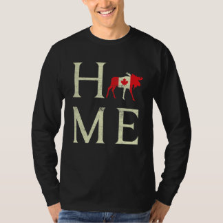 Elk Home Canada Tag Maple Proud Kanadische Flagge T-Shirt
