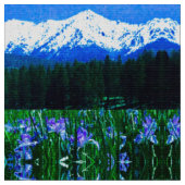 Elk Horn Iris Stoff (Nahaufnahme)