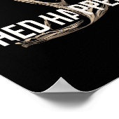 Elk Hunter Shed Happens Funny Deer Junting Poster (Ecke)