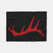 Elk Hunting Bull Antler Shed Fleecedecke (Vorderseite (Horizontal))