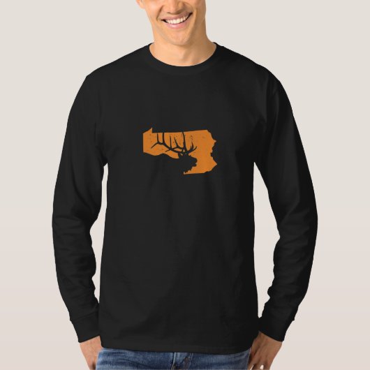 Elk Hunting In Pennsylvania We Love To Hunt Elks T-Shirt (Vorderseite)