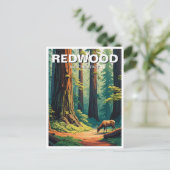 Elk im Redwood National Park Souvenir Postkarte (Stehend Vorderseite)