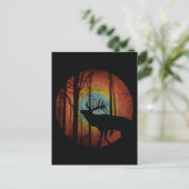 ELK IN DEN WÄLDERN POSTKARTE (Stehend Vorderseite)