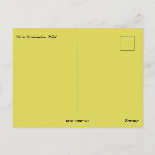 Elk in Washington USA Postkarte (Rückseite)