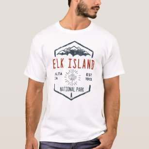 Elk Island National Park Kanada Vintag erschüttert T-Shirt