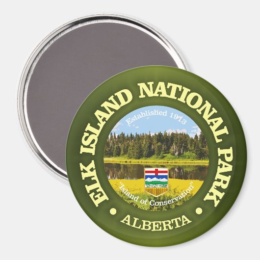 Elk Island NP Magnet (Vorderseite/Rückseite)