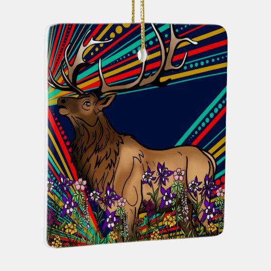 Elk Keramik Ornament (Rechts)