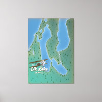 Elk Lake Michigan Karte