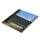 Elk Lake mit Mount Bachelor, OR Fliese (Seite)
