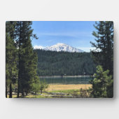 Elk Lake mit Mount Bachelor, OR Fotoplatte (Vorderseite)
