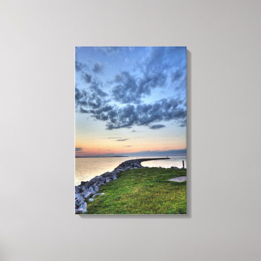 Elk Lake Sunset, Michigan Leinwanddruck (Vorderseite)