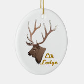 Elk Lodge Keramik Ornament (Rechts)