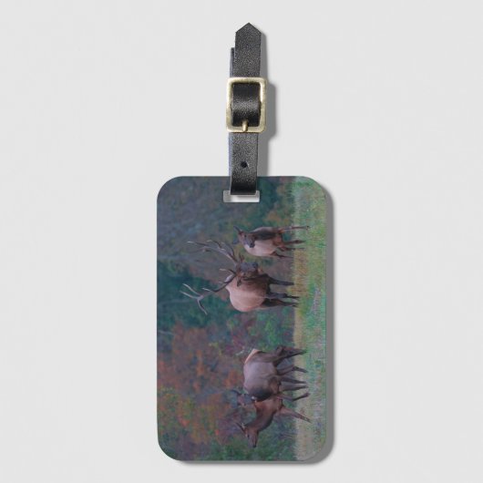 Elk Luggage Tag Gepäckanhänger (Vorderseite Vertikal)