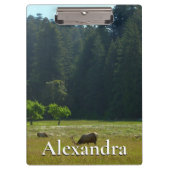 Elk Meadow im Redwood-Nationalpark Klemmbrett (Vorderseite)