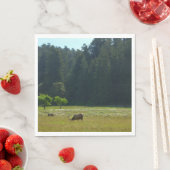 Elk Meadow im Redwood-Nationalpark Serviette (Beispiel)