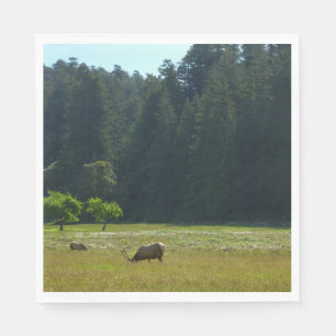 Elk Meadow im Redwood-Nationalpark Serviette